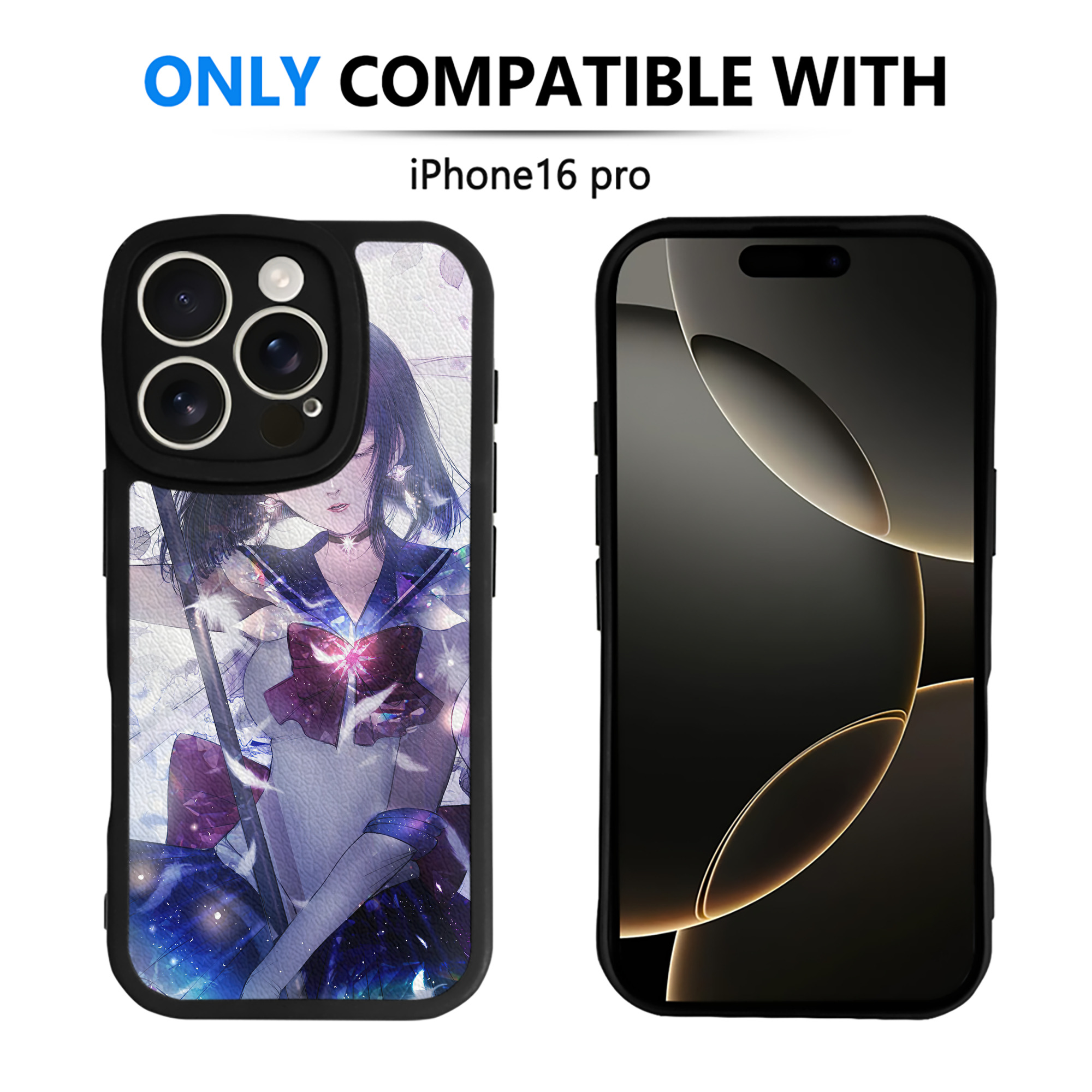 （画像用） 美少女戦士セーラームーン Sailor Moon 【iPhone 16シリーズ対応】シリコンスマホケース（レザー調） 材質：シリコン